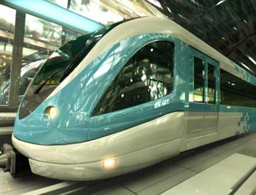 Dubai+metro+train+station